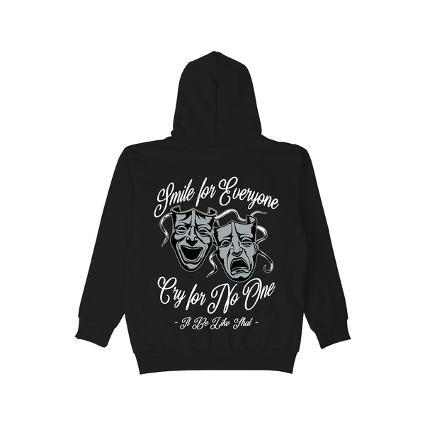 Smile & Cry Hoodie - Black